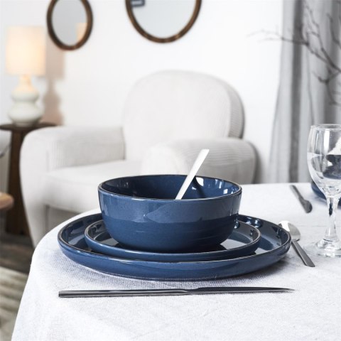 Zestaw obiadowy Temp na 4 osoby niebieski