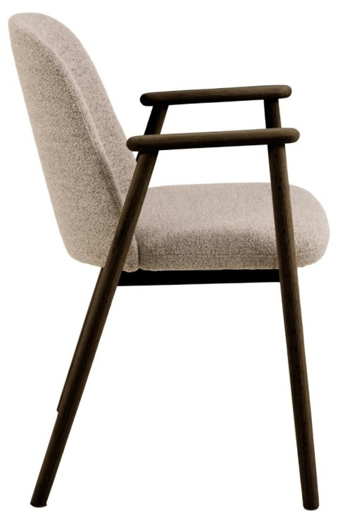 Krzesło Leo beżowe/ dąb dymiony Monza 60