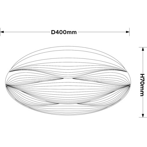 Moluna 40cm biały LED 4000K