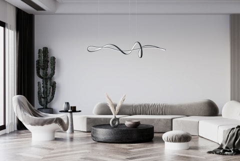 Nowoczesna lampa wisząca Mila PND-23523-BK