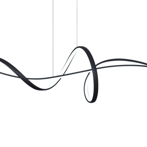 Nowoczesna lampa wisząca Mila PND-23523-BK