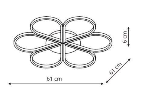 Plafon Velva biały LED CCT