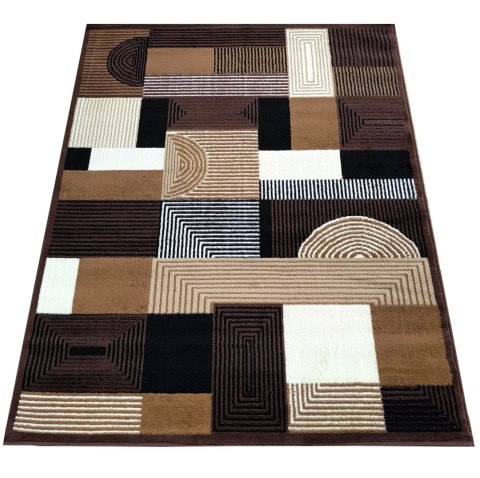 Dywan BCF Alfa 18 brązowy 80 x 150 cm