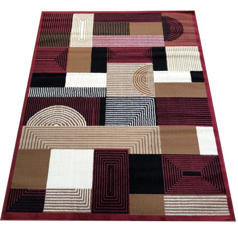 Dywan BCF Alfa 18 czerwony 180 x 250 cm czerwony