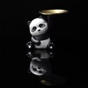 Figurka dekoracyjna organizer Panda ze złotą tacą