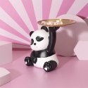Figurka dekoracyjna organizer Panda ze złotą tacą