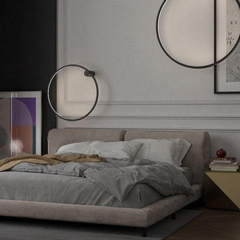 Kinkiet Mirror S czarny IP44 LED CCT