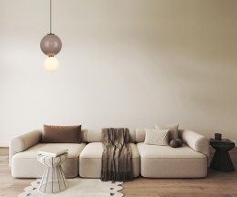 Nowoczesna lampa wisząca Pieve PND-95221-1L-BR