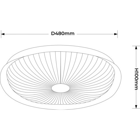 Plafon Luniq 50 cm biały LED CCT