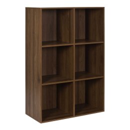 Regał Tiffany 6 półek orzech