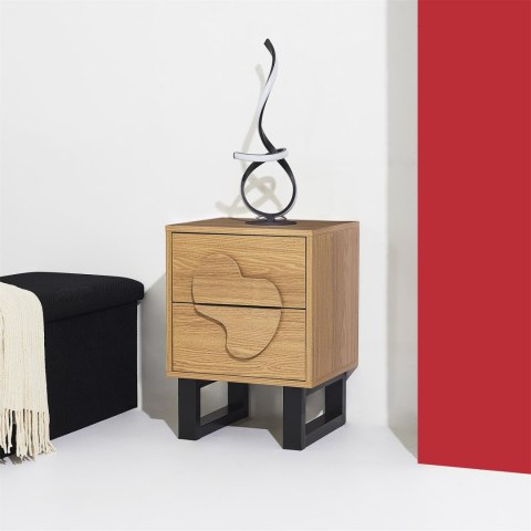 Szafka nocna Calypso dab/czarna