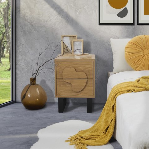 Szafka nocna Calypso dab/czarna