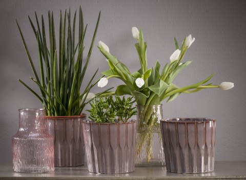 Wazon szklany SOHO_różowy