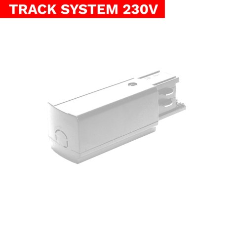 Końcówka zasilająca Track System LL-DX3 biały
