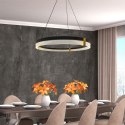 Lampa wisząca Plum Triangle 60 cm czarno-transparentna LED CCT