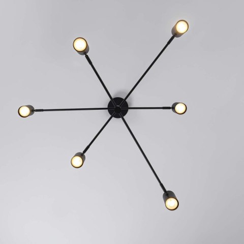 Lampa wisząca Snow 6 czarna 6xGU10