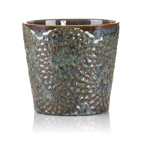Doniczka ceramiczan szkliwiona RINDA