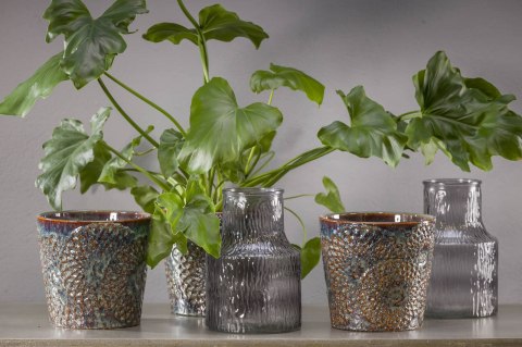 Doniczka ceramiczan szkliwiona RINDA