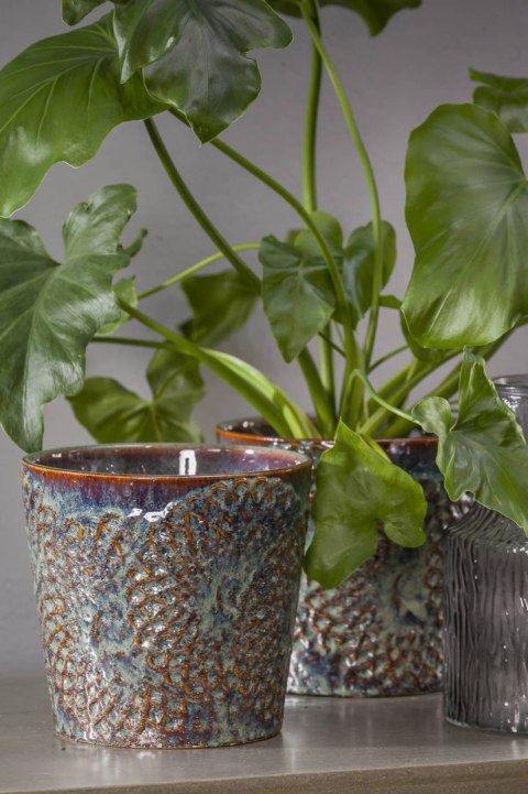 Doniczka ceramiczan szkliwiona RINDA