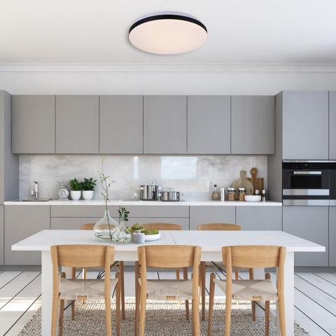 Plafon Babilon 33 cm czarny LED 4000K