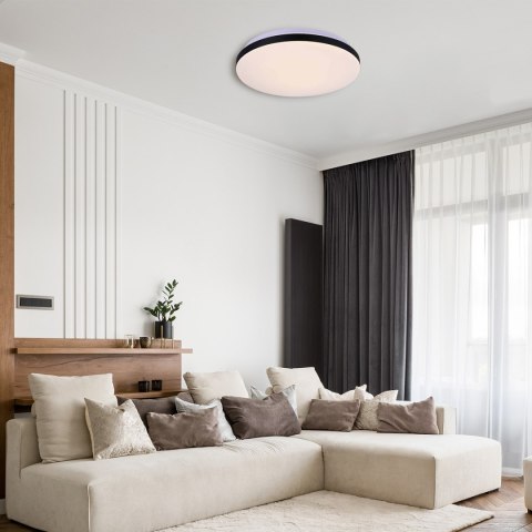 Plafon Babilon 33 cm czarny LED 4000K