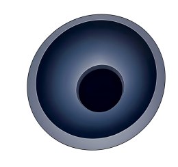 Plafon COCO 40 cm niebieski LED