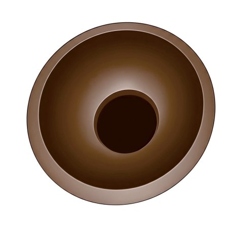 Plafon COCO 60 cm coffee LED