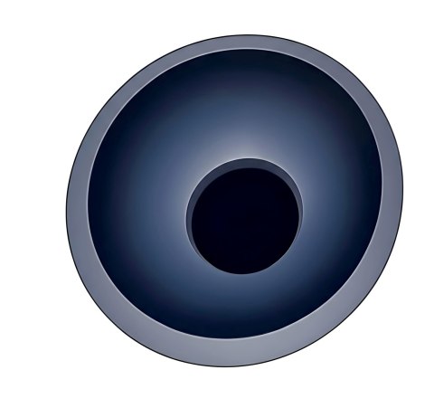 Plafon COCO 60 cm niebieski LED