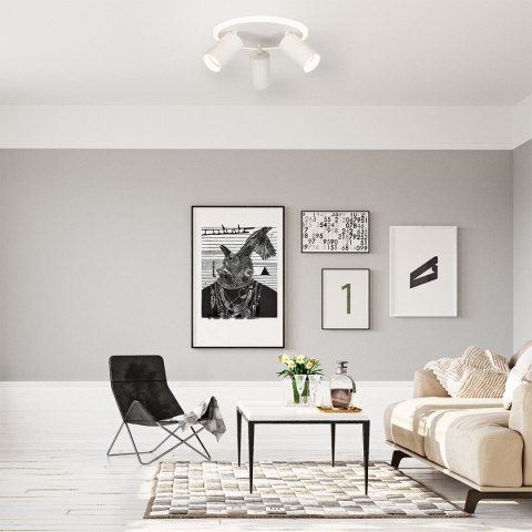 Plafon Parma 3 okrągły biały 3xGU10 LED CCT
