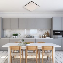 Plafon kwadratowy Babilon 33 cm czarny LED 4000K