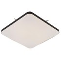 Plafon kwadratowy Babilon 33 cm czarny LED 4000K