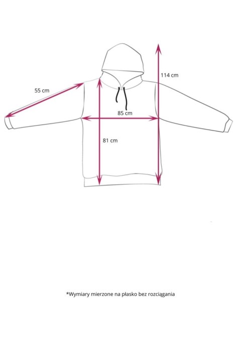 Bluza ocieplana w kratę/ snuddie czerwona