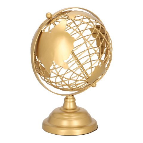 Globus metalowy złoty 28cm