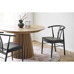 Krzesło Artenara czarne/ czarne PU