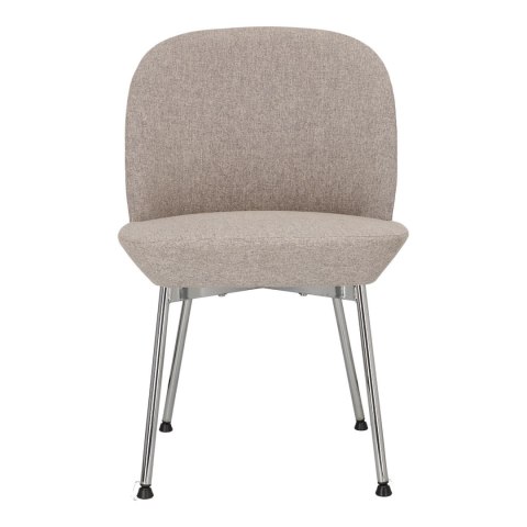 Krzesło Cloe szare jasne/ chrom