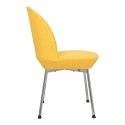 Krzesło Cloe żółte/ chrom