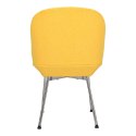 Krzesło Cloe żółte/ chrom