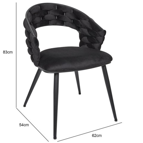 Krzesło Sawyer czarne