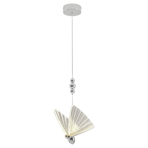 Lampa wisząca Mariposa 1 srebrna LED CCT