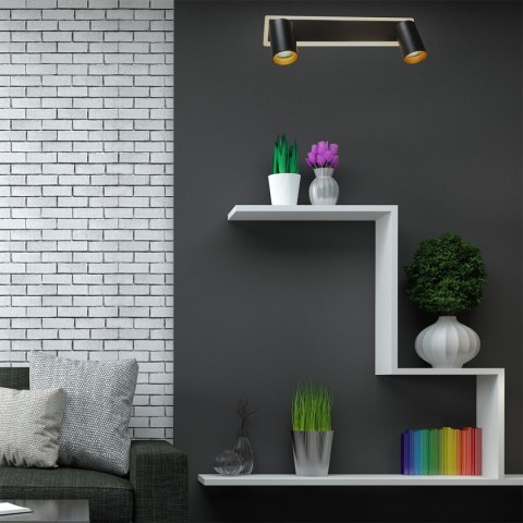 Spot Parma 2 czarny 2xGU10 LED CCT