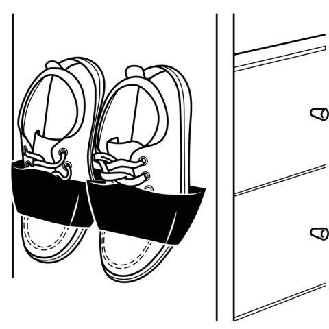 Uchwyt na buty czarny