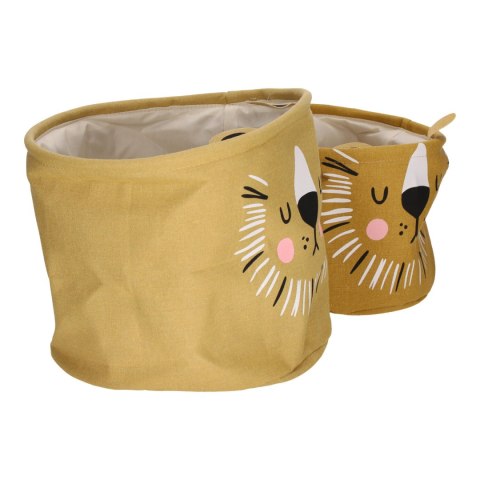 Zestaw 2 koszy Lew z tkaniny