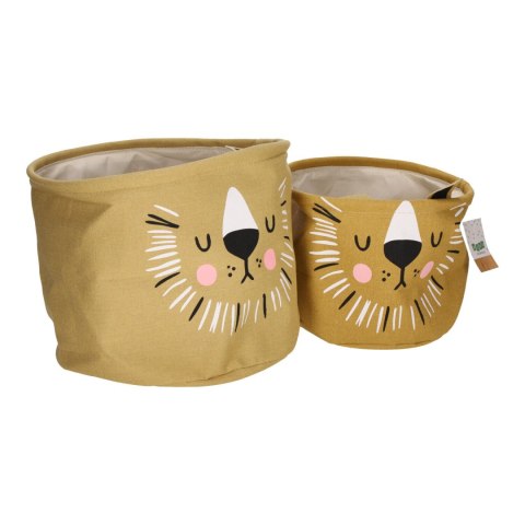 Zestaw 2 koszy Lew z tkaniny