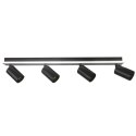 Zestaw reflektorów plafon Parma czarny 4xGU10 plus LED