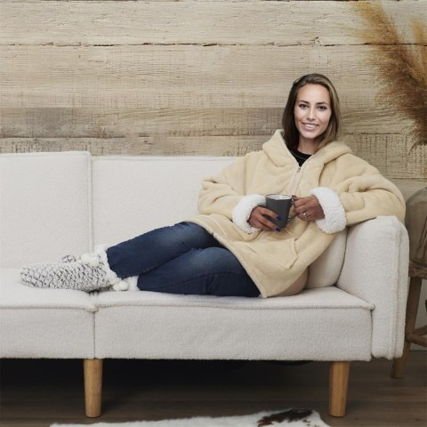 Bluza ocieplana rozpinana/ snuddie