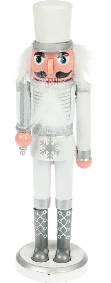 Dziadek do orzechów biały w kapeluszu 28