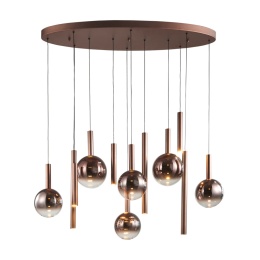 Lampa wisząca Camino PND-24038-12B-COPP