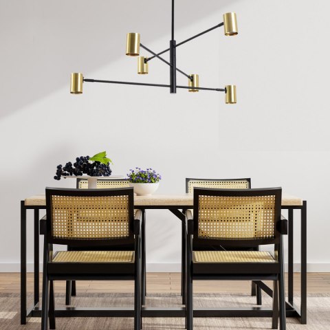 Lampa wisząca Snow 6 złota 6xGU10