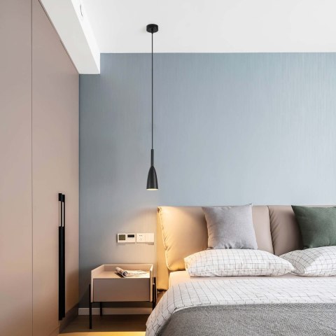 Lampa wisząca Solin 1 czarna 1xE27