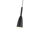 Lampa wisząca Solin 1 czarna 1xE27